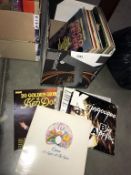 A good box of LP records including Jazz, Classical & Queen, Night at the opera etc.