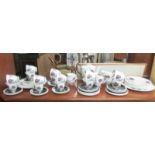 28 pieces of Royal Albert 'Masquerade' pattern tea and coffee ware.