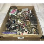 A box of costume jewellery