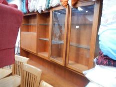 A teak wall unit.