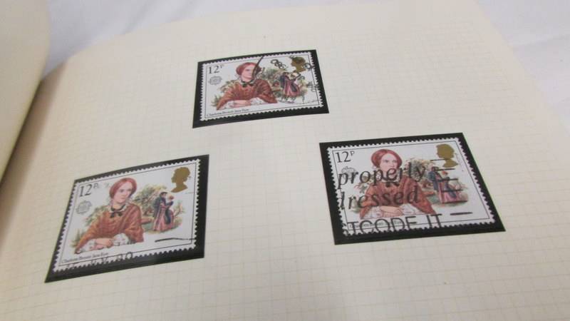 Four folders of assorted world stamps. - Image 19 of 19