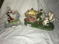 A Yardley English lavender Advertising display piece & pottery coach & horses