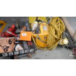 A quantity of electrical cables including jacks etc.