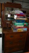 An old oak dressing table,