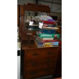 An old oak dressing table,