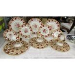 In excess of 30 pieces of Royal Albert 'Lady Hamilton' pattern table ware comprising:- 6 dinner