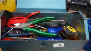 A tool box with clean tools.