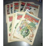 A collection of The Wizard & The Hotspurs & Hornet comics (approximately 40 comics)