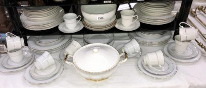 A mixed lot of white dinner ware including tureen (approximately 60 pieces)