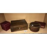 A mahogany box,