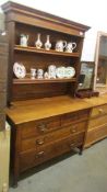 A 19th century arts and crafts dresser, originally from Leeds University.