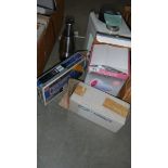 A mixed lot of new items including foot massager, lamp, coffee maker etc.