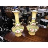 A pair of early 20th century vases by Albany at Harvey potteries (1 A/F)