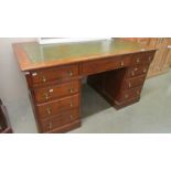 A double pedestal desk.