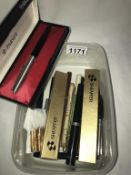 A mixed lot of pens including Parker & Schaefer etc.