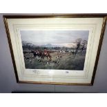 A framed & glazed a John King 20th century limited edition signed print, No: 39 of 250,