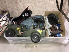 An Action Man amphibian & jeep,