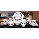 A Paragon 'Michelle' pattern part tea set