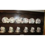 30 pieces of Royal Albert Lavender rose tea ware being 12 cups, 12 saucers, 3 tea plates,