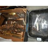 A collection of tools including car tools and spanners (Austin, Triumph, Lister, Brooks etc.