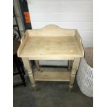 A pine wash stand.