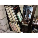 A collection of LP records including crazy horses, The Carpenters 7 Noel Coward etc.