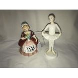 2 Royal Doulton figurines - Ballet class HN3731 & Valerie HN2107