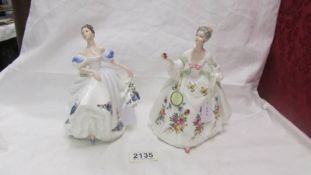 Two Royal Doulton figurines - Diana HN 2468 and Beatrice HN 3263.