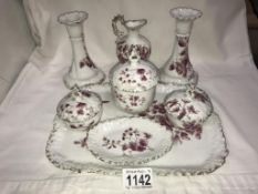 A Victorian/Edwardian dressing table trinket set