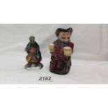 A Royal Doulton figurine 'Good King Wenceslas' HN3262 and a Royal Doulton Toby jug 'Falstaff' 8328D.