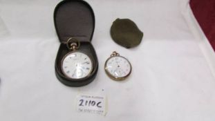 Two Waltham USA pocket watches (one working and one a/f).