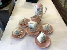 A Clarice Cliff tea set,