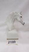 A Royal Worcester porcelain horse head, 'Bronte'. ****Condition report**** Height 12.
