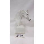 A Royal Worcester porcelain horse head, 'Bronte'. ****Condition report**** Height 12.