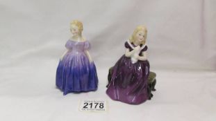 Two Royal Doulton figurines, 'Affection' HN2236 and 'Marie HN1307.
