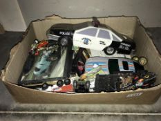 A box of toy cars etc.