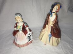 2 Royal Doulton figurines,