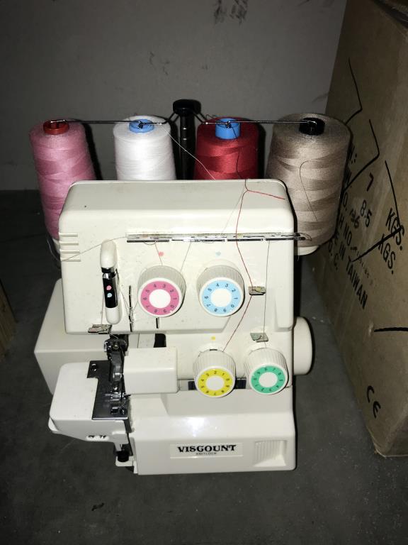 A Viscount model 754 overlock sewing machine (Collect only) - Image 2 of 3