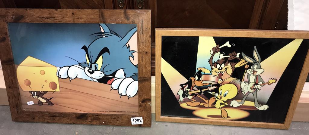 2 Warner Bros limited edition cartoon prints,