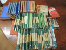 A good collection of Green and Orange Penguin books and approximately 20 rare Penguin protective