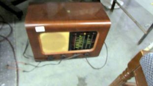 A vintage Pye radio.