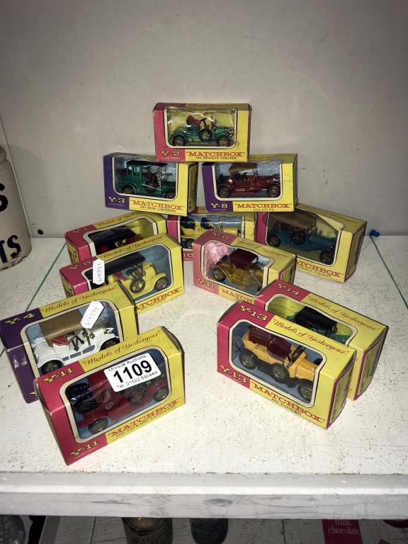12 boxed 1960's Matchbox models of yesteryear