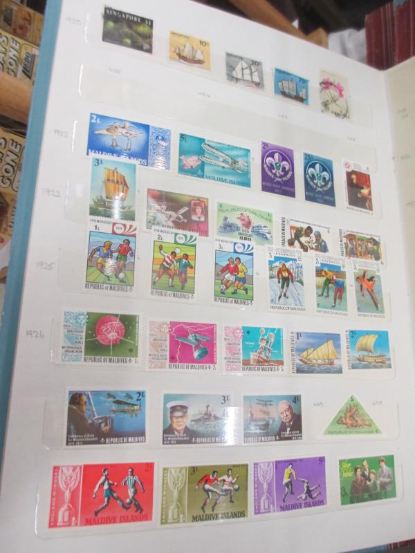 Six albums of commonwealth stamps. - Image 10 of 13
