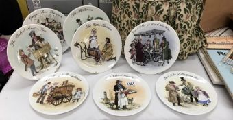 Eight Wedgwood John Finnie 'Street Sellers of London collectors plates (boxed)