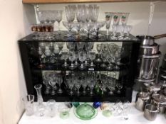 A large quantity of sets of drinking glasses etc,