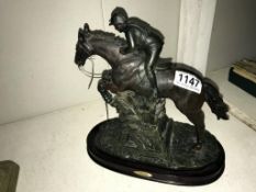 A Wellington collection racehorse ornament