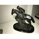 A Wellington collection racehorse ornament