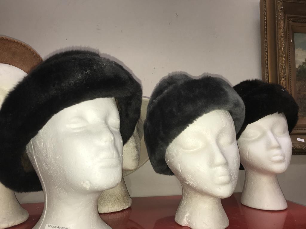 A good selection of Russian type hats and other hats (heads not included) - Image 4 of 6