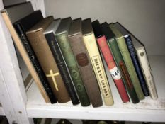 A quantity of Folio Society books including Dickens London, The sonnets of Michelangelo,