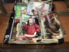 A large quantity of vintage knitting magazines